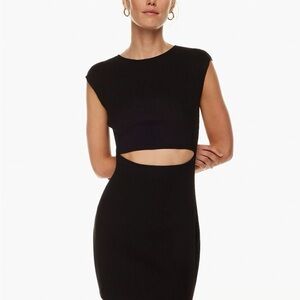 Wilfred Elegant Black Cut Out Mini Dress
